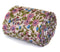 skinny cream and lilac purple floral cotton tie